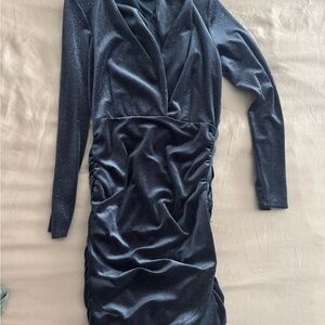 Navy blue shimmer dress